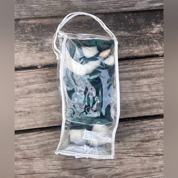 VINTAGE CITY MERCHANDISE STATUE OF LIBERTY POSABLE WHITE TEDDY BEAR W/ CASE BAG - Picture 13 of 14